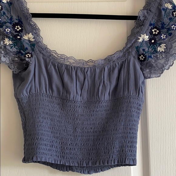 Free People Periwinkle Crop Top - Picture 5 of 5